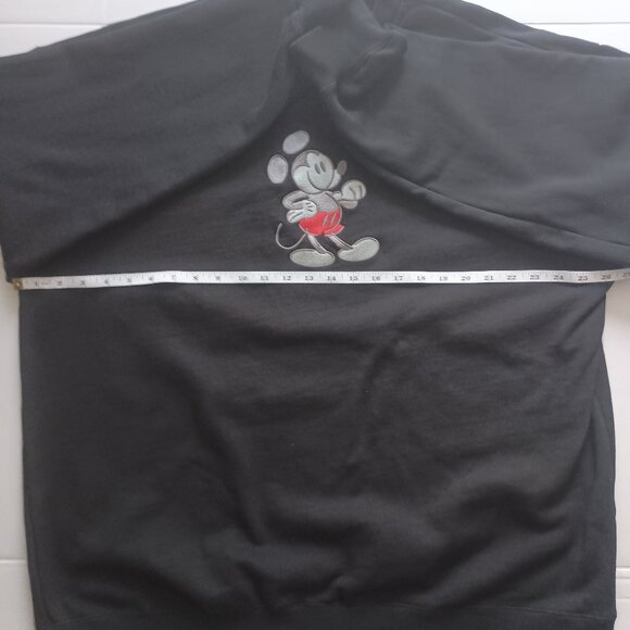 Disney Mickey Mouse Sweatshirt Black Silver Mickey Men’s Size XXL - Picture 10 of 15